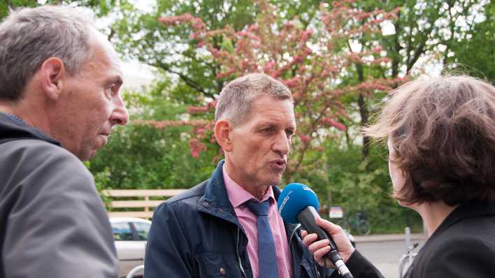 Dr. Roman Jaich vom ADFC und Thomas Neuendorf, Polizei-Pressesprecher (Bild: Dieter Freiberg)